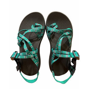 Chacos ZX2 Classic Eclipse Green Womens 8 Water Hiking Sandals